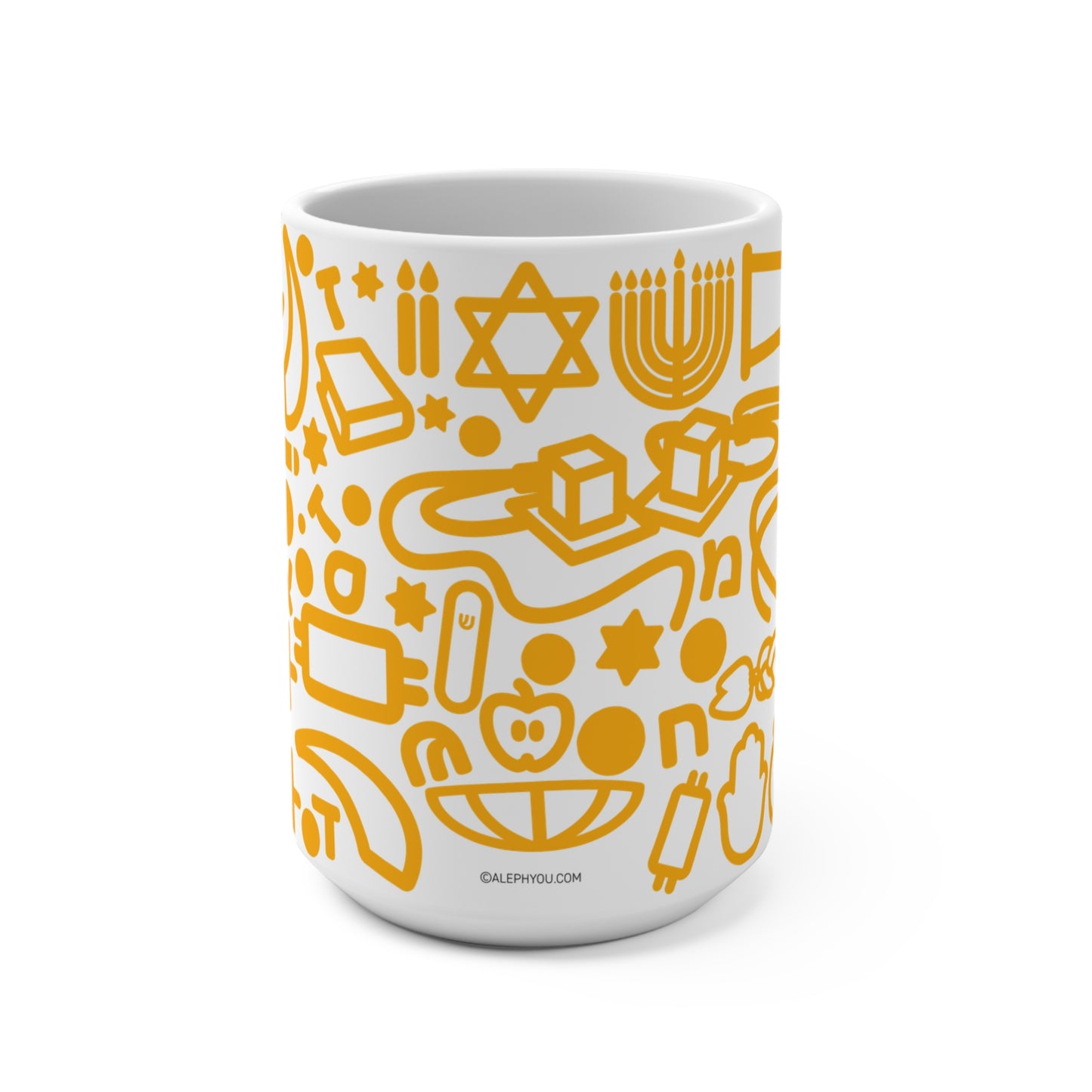 15oz Jooodles Yellow Mug