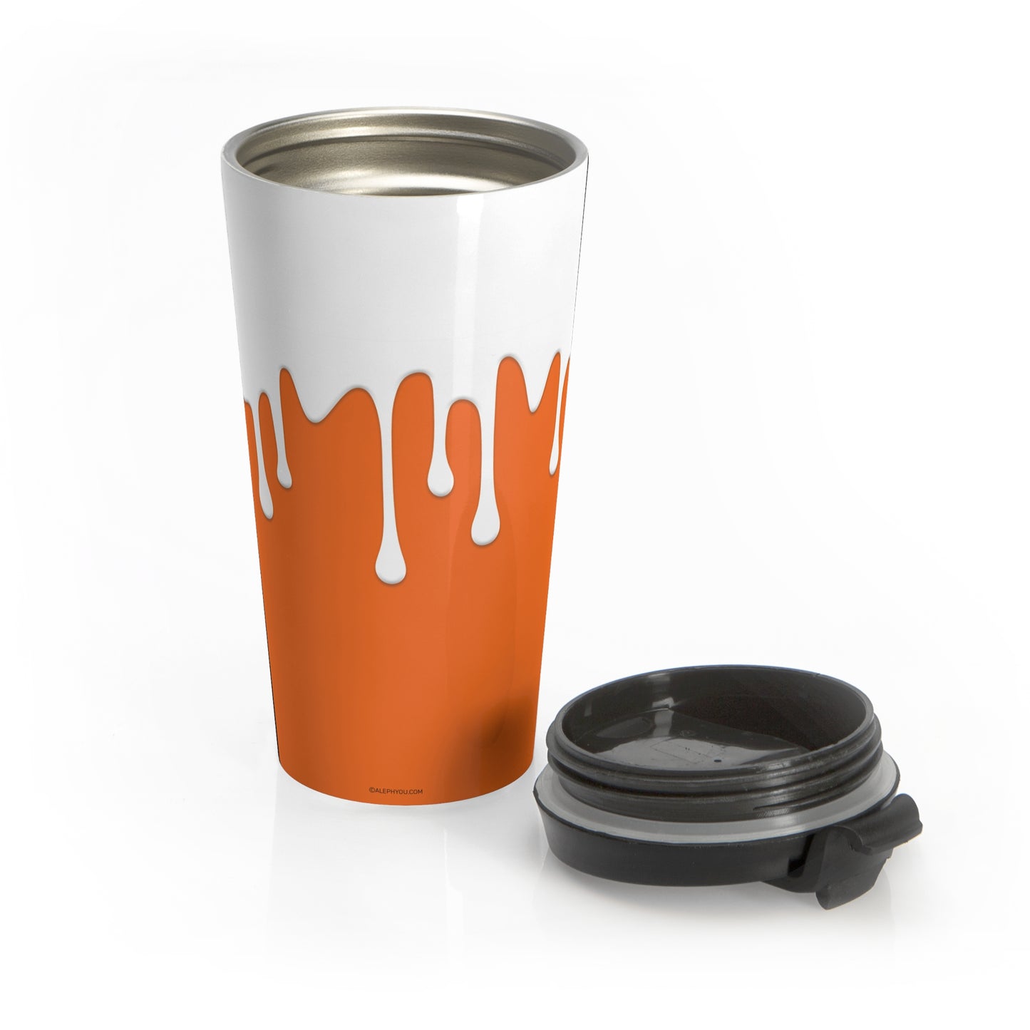 Drips Orange Travel Mug