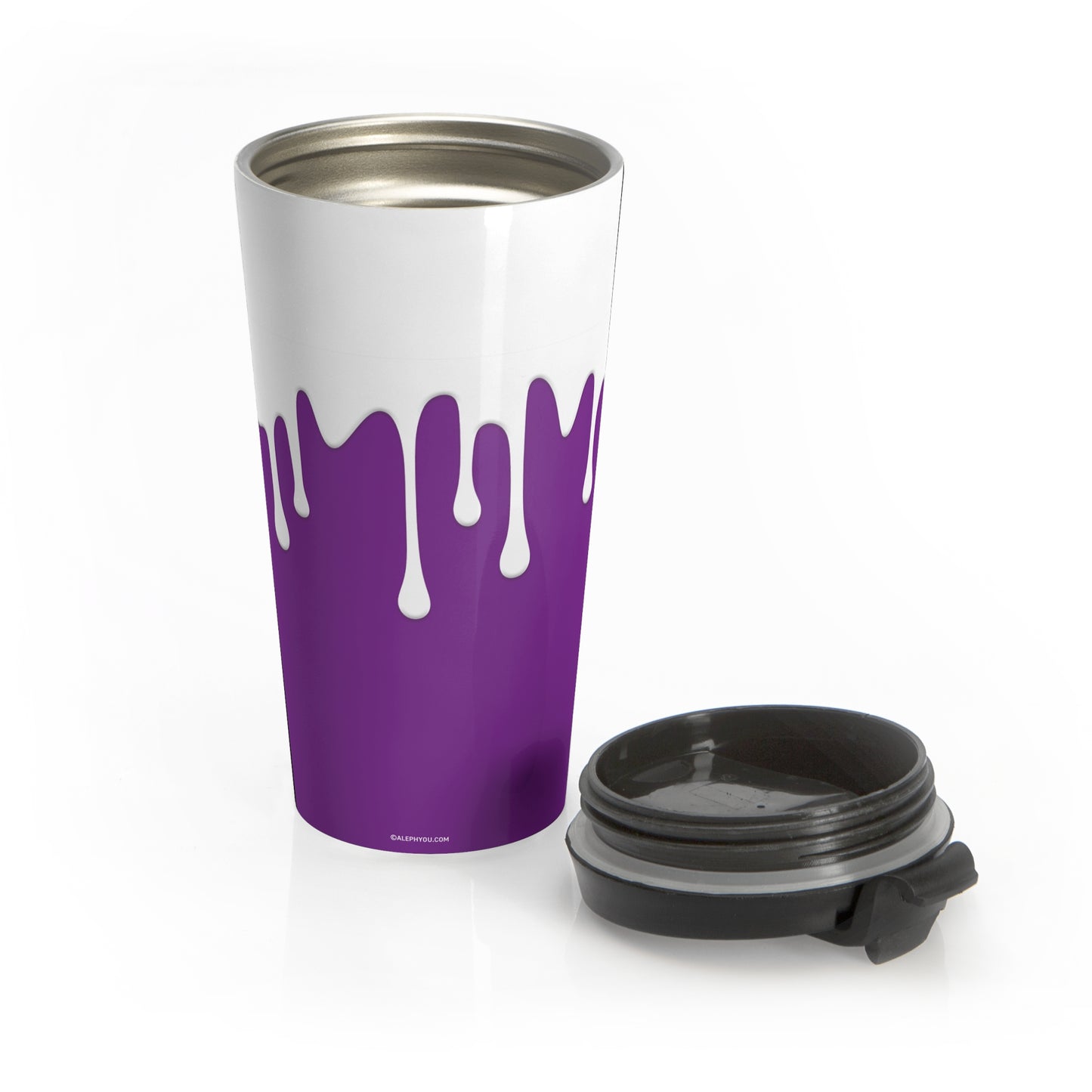 Drips Purple Travel Mug