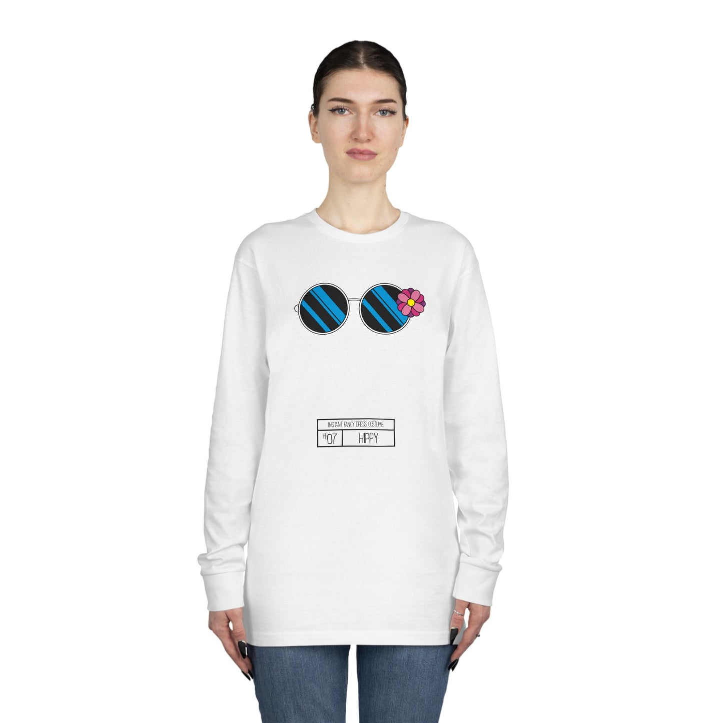 Instant Fancy Dress #7 Hippy – long sleeve T-shirt