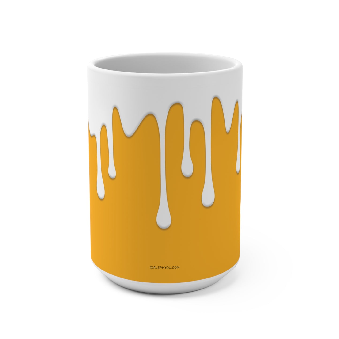 15oz Yellow Drips Mug