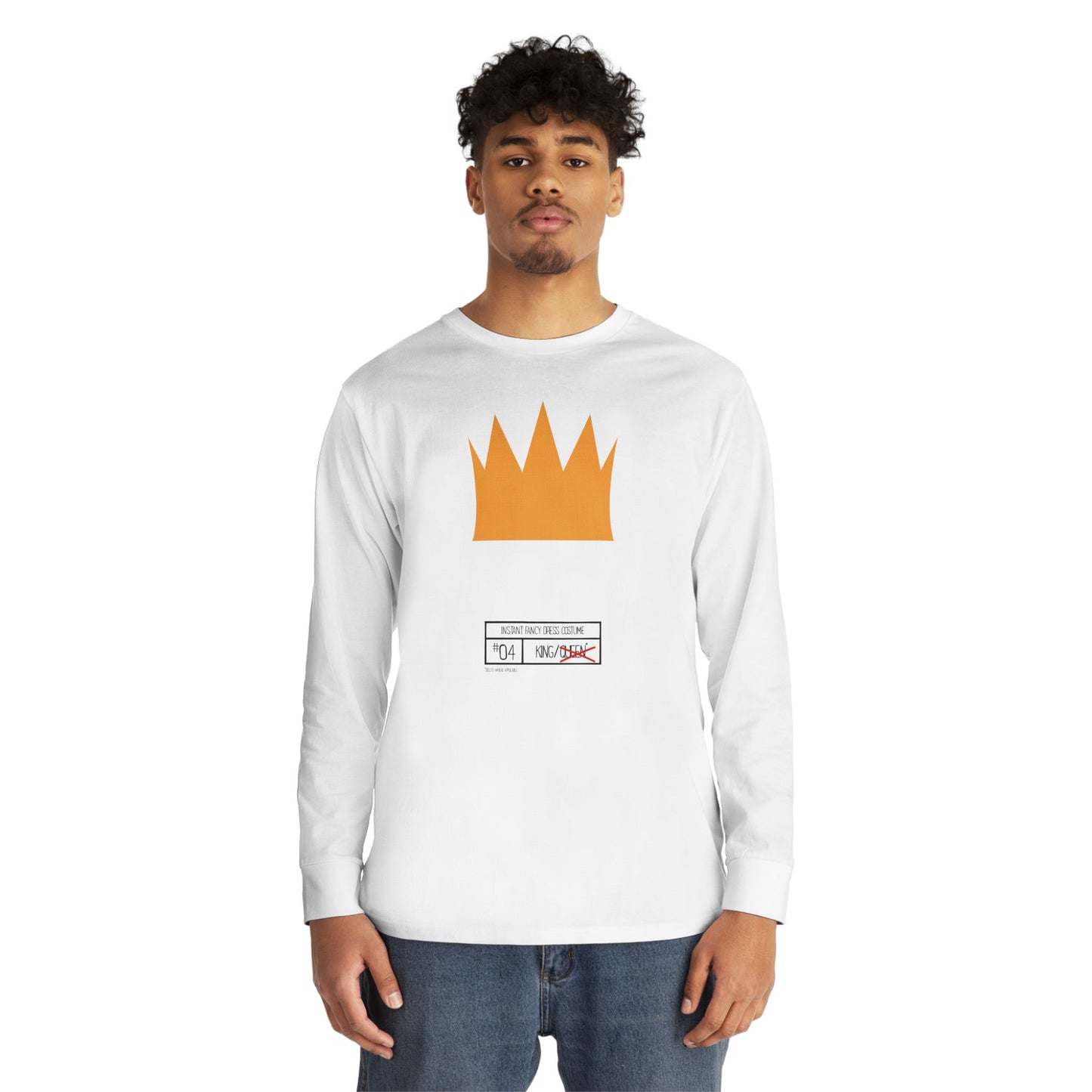 Instant Fancy Dress #4 King – long sleeve T-shirt