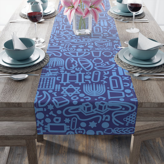 Jooodles Blue Table Runner