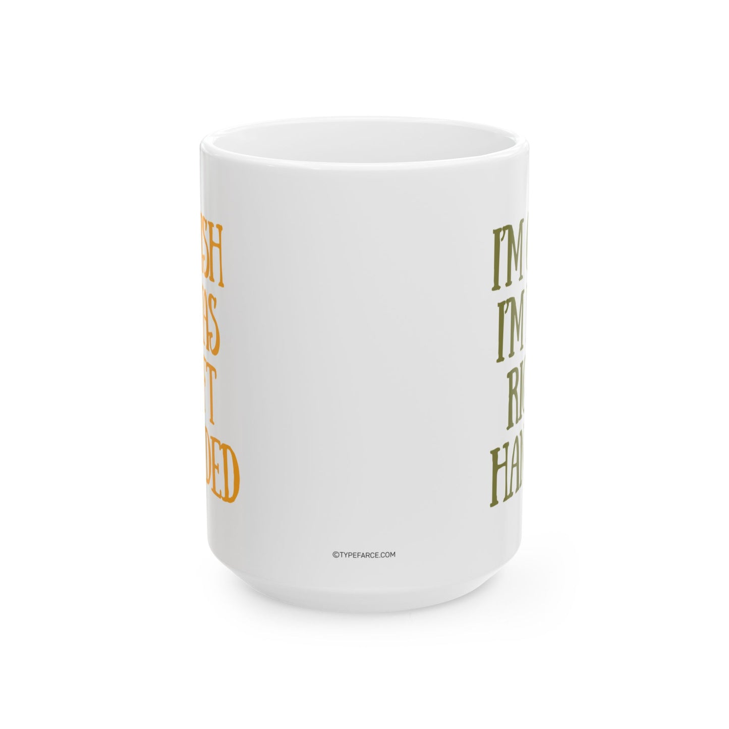 Left Handed Coffee Mug, (11oz, 15oz)