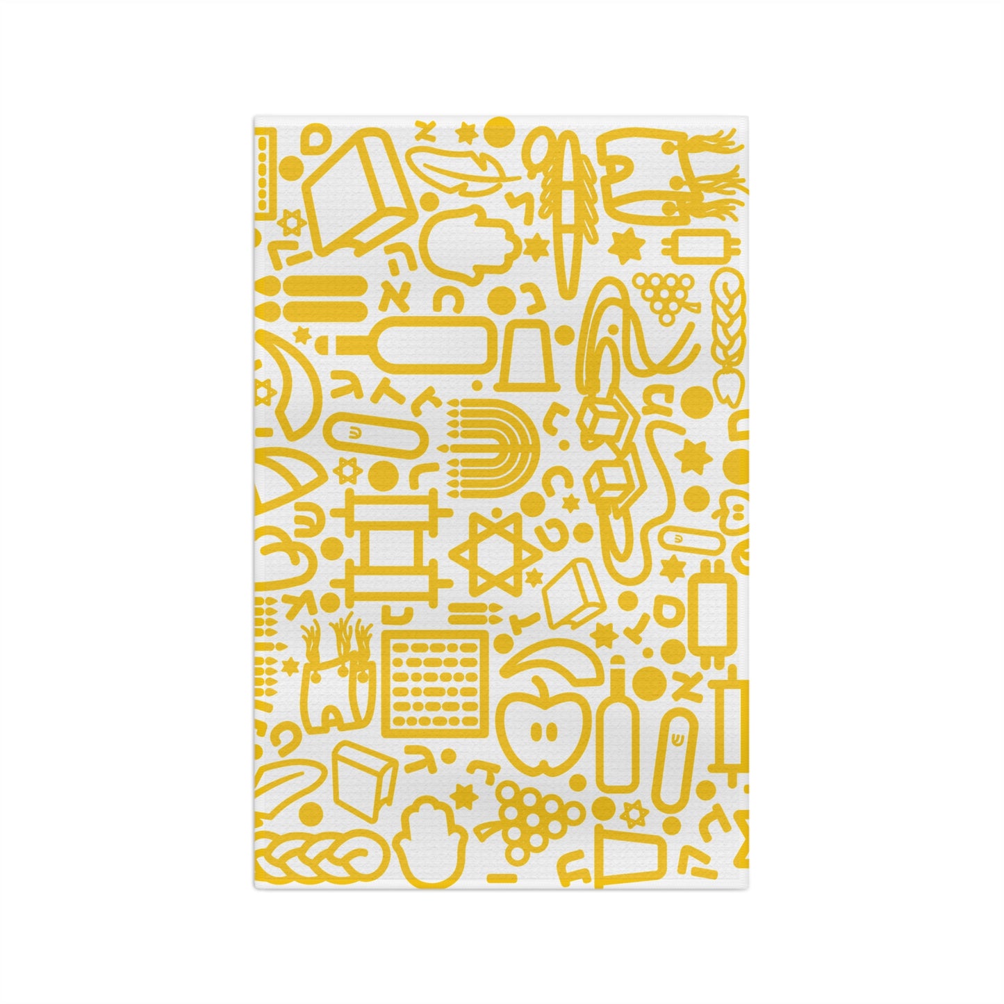 Yellow Jooodles Microfiber Tea Towel