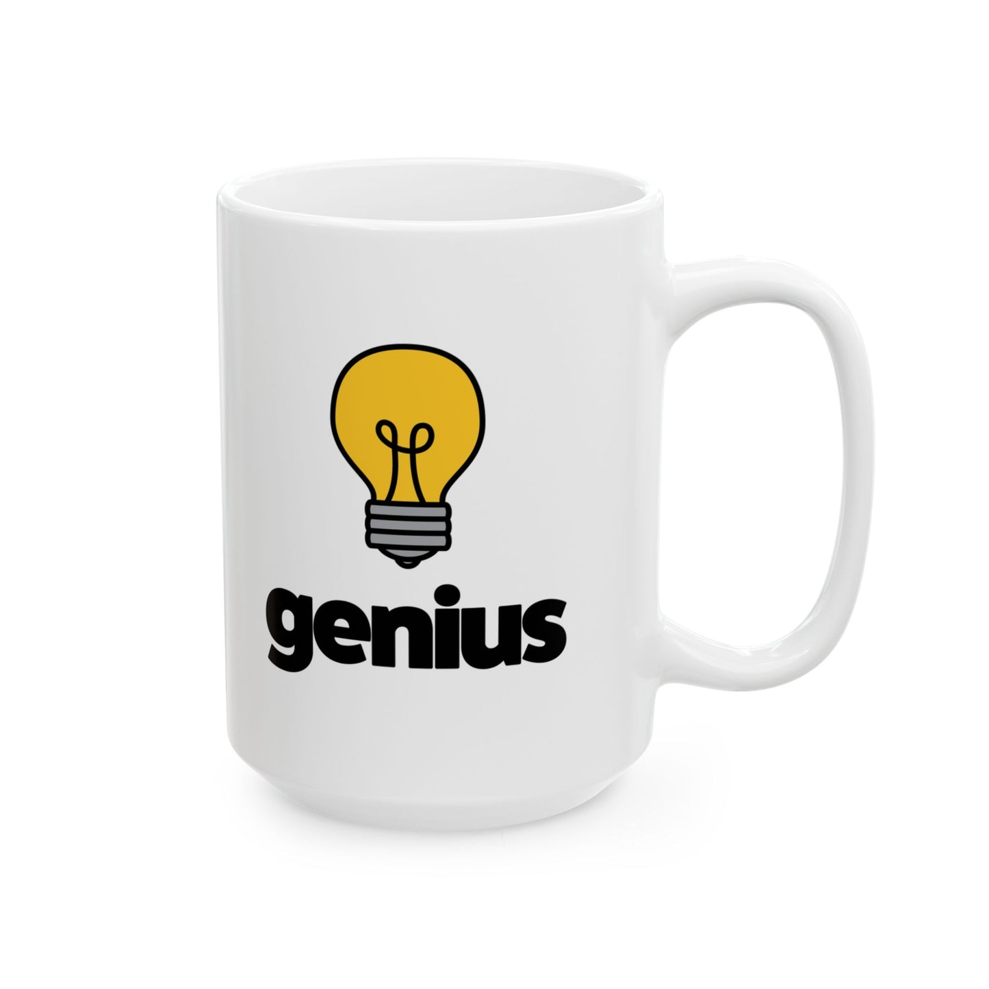 Genius Ceramic Mug, (11oz, 15oz)