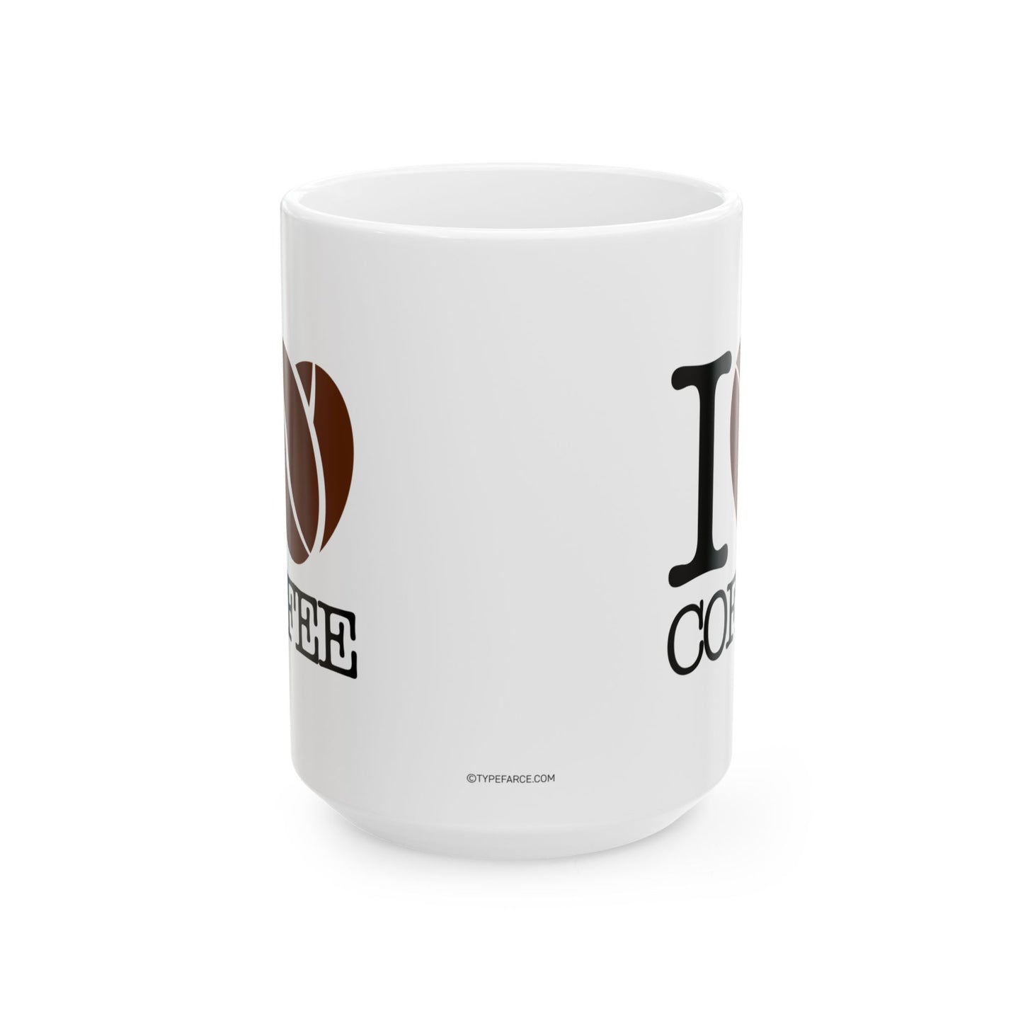 I Love Coffee Mug, (11oz, 15oz)