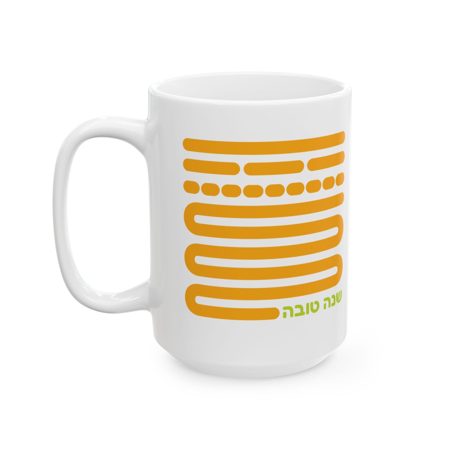 Shofar Notes Orange Coffee Mug, (11oz, 15oz)