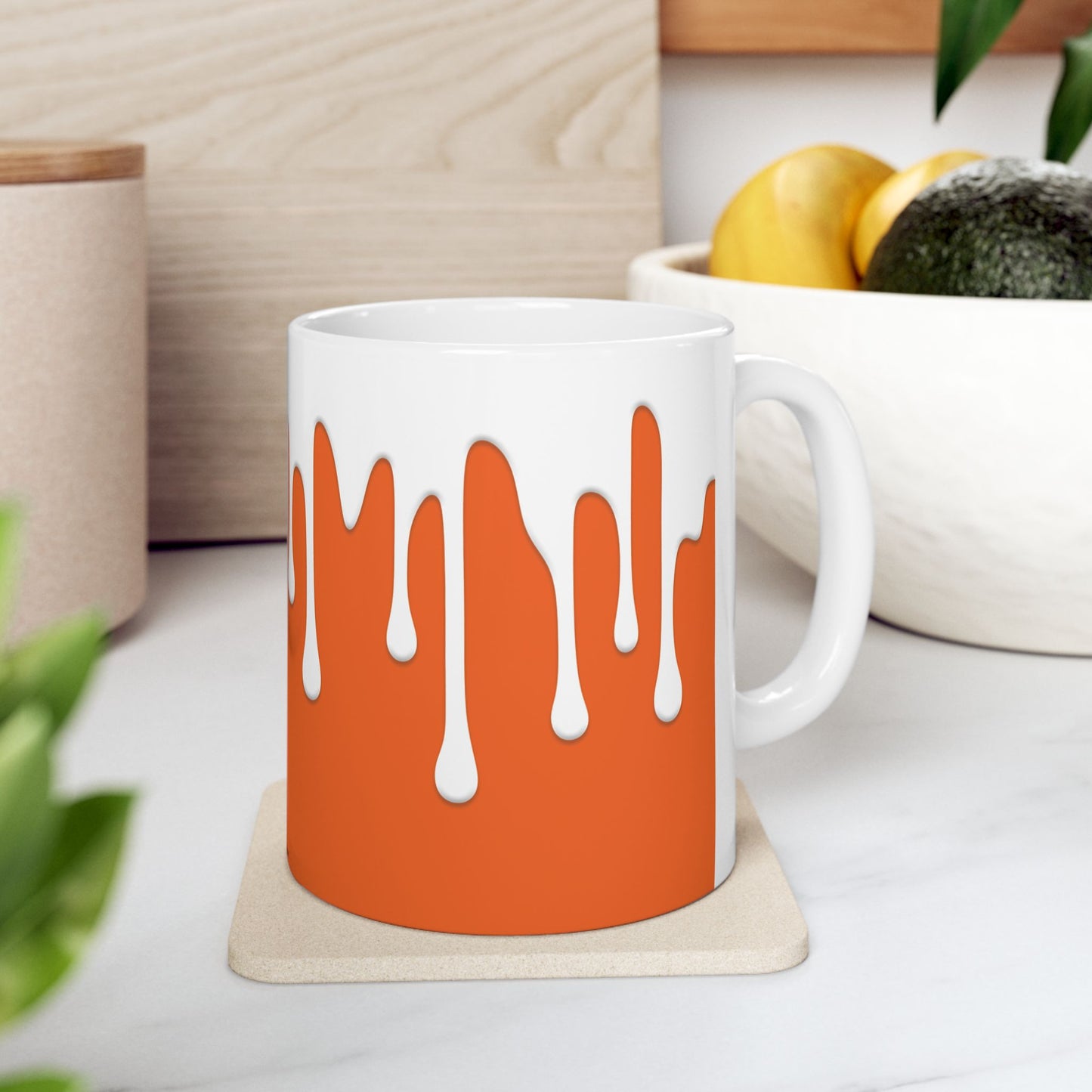 Drips – Orange Mug
