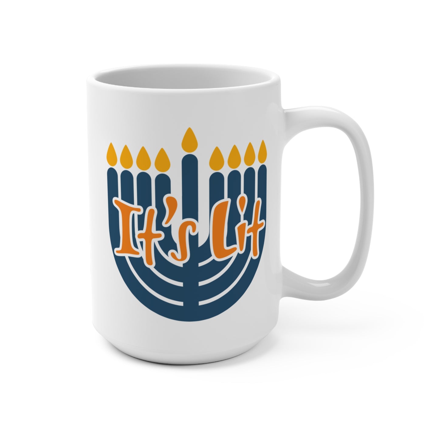 15oz Chanukah It's Lit Mug