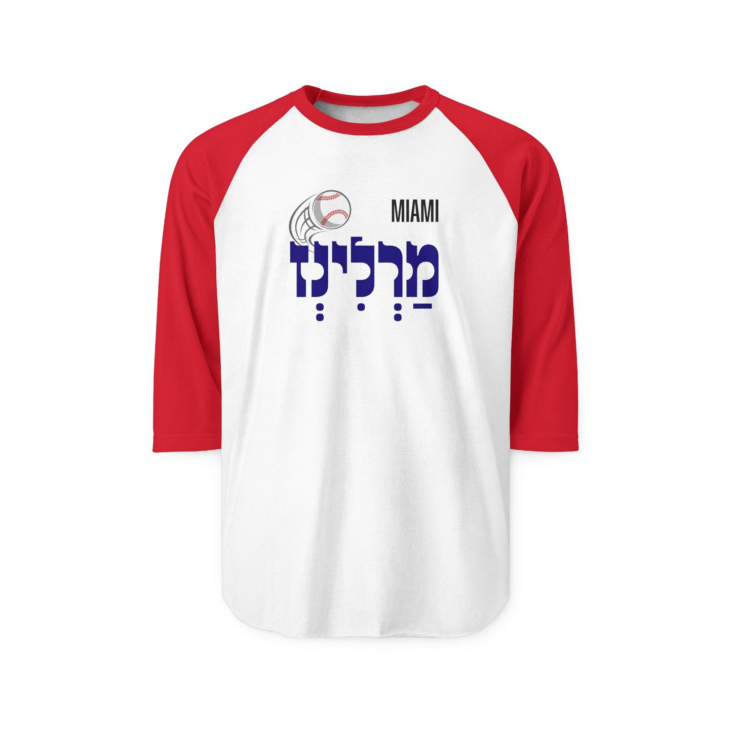 Miami Marlins Three-Quarter Sleeve Raglan Shirt
