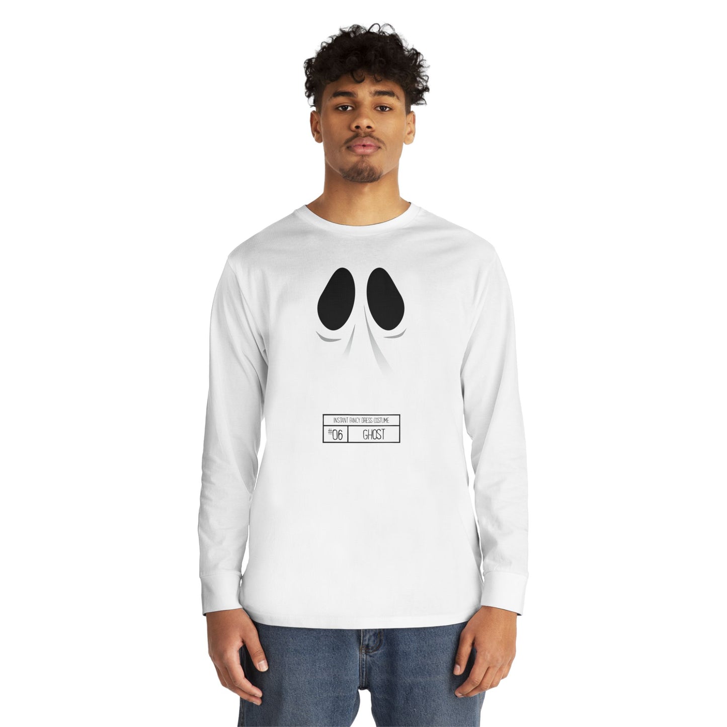 Instant Fancy Dress #6 Ghost– long sleeve T-shirt