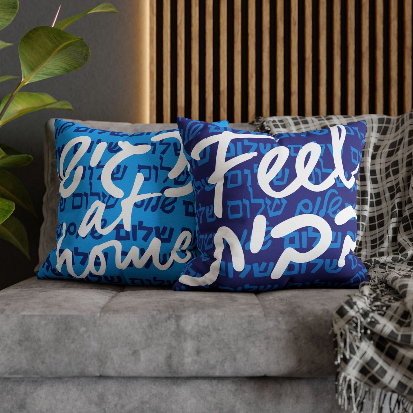 Feel at Home cushion - blue