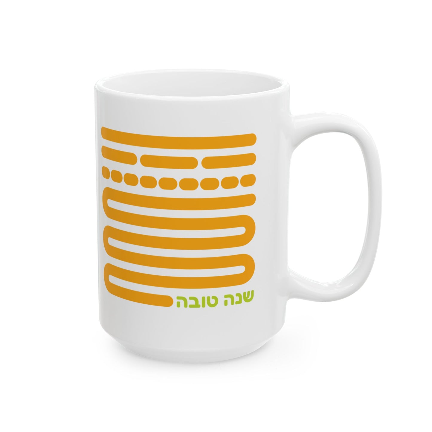 Shofar Notes Orange Coffee Mug, (11oz, 15oz)