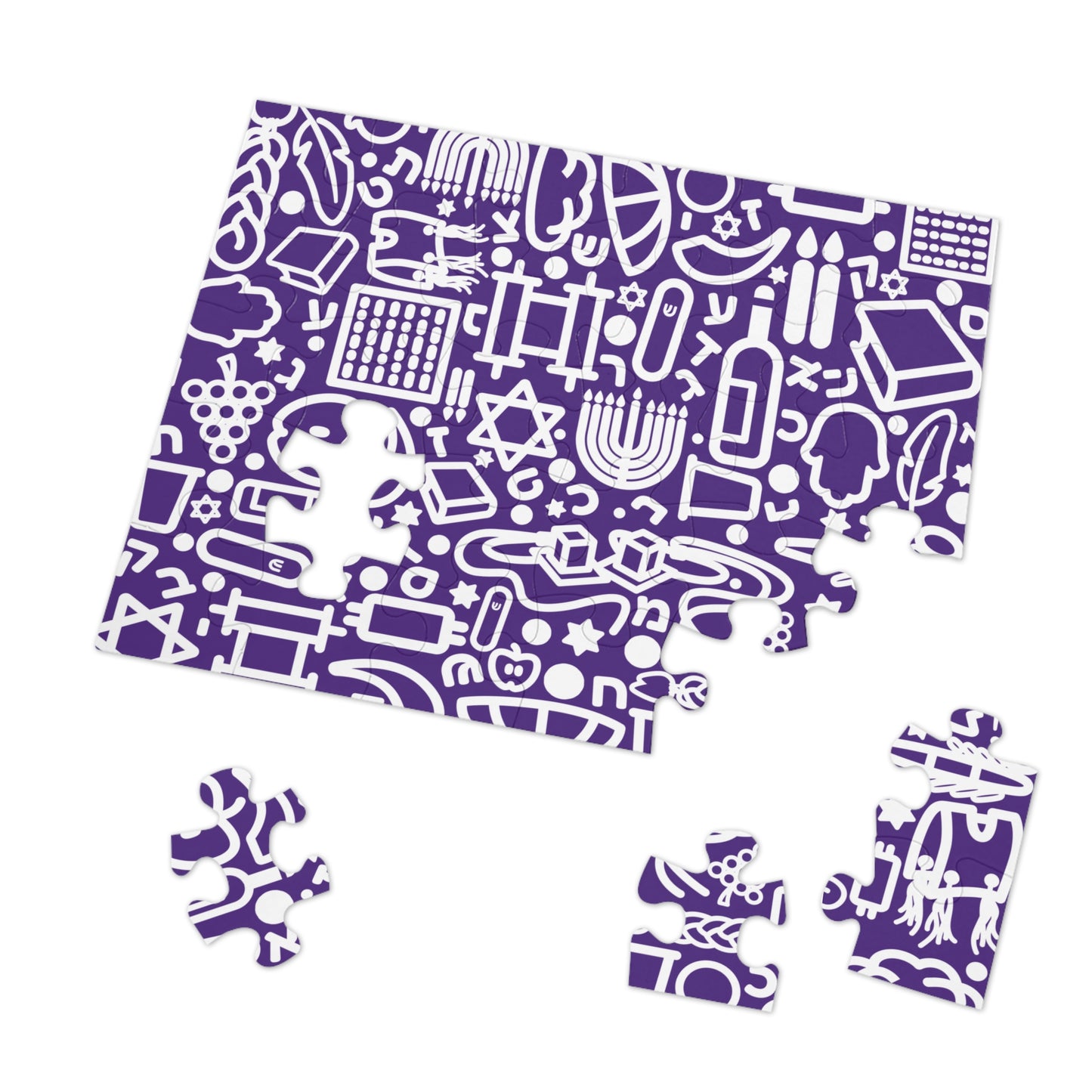 🧩 Jooodles Purple Jigsaw Puzzles with Collectible Tin