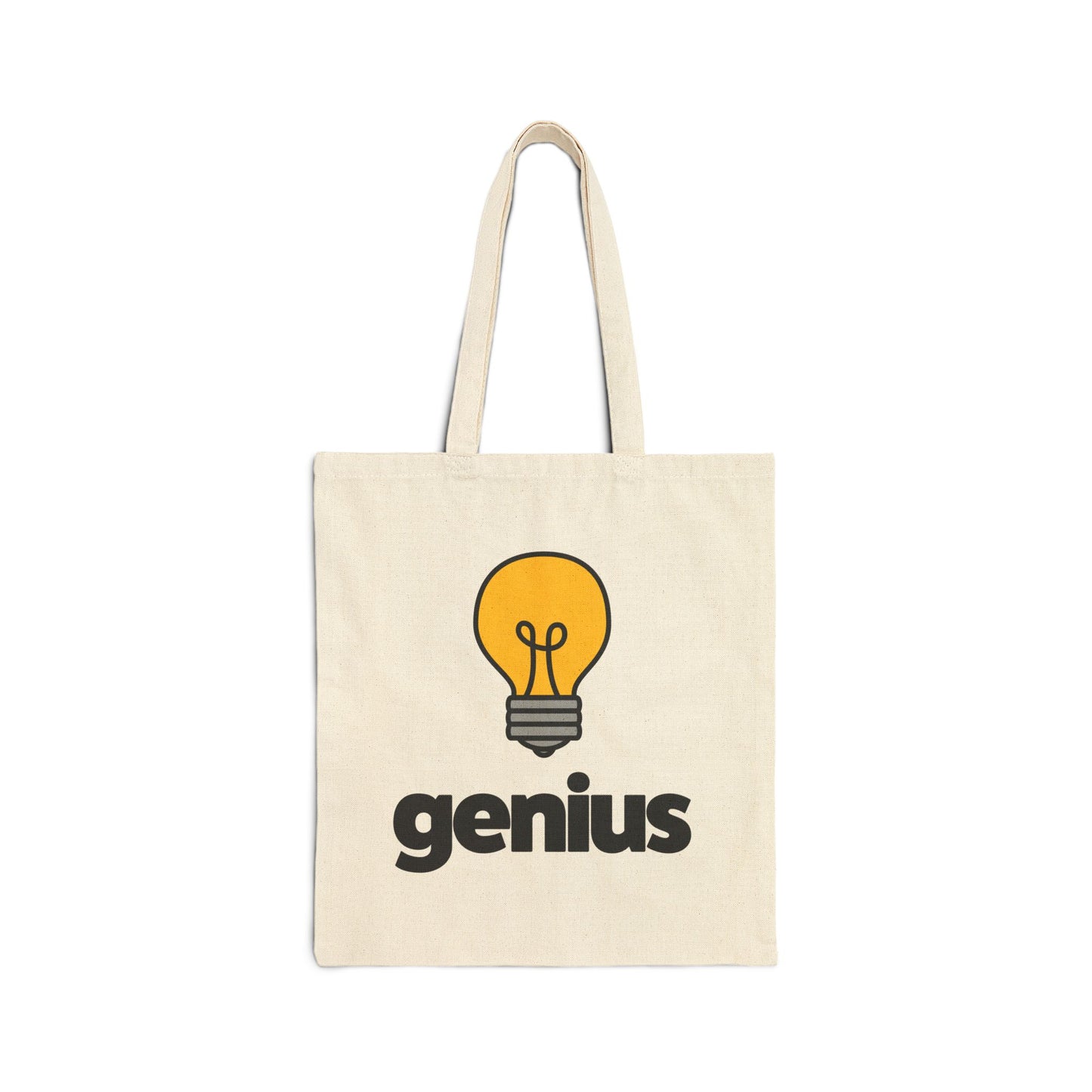 Genius Cotton Canvas Tote Bag