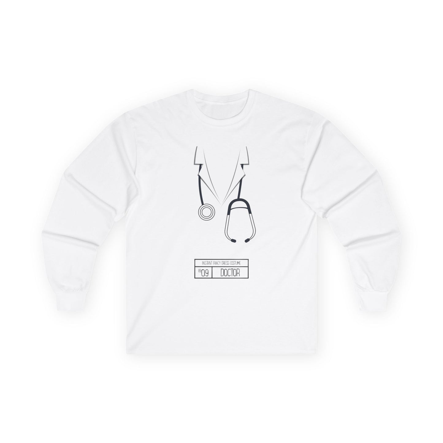 Instant Fancy Dress #9 Doctor – long sleeve T-shirt - funny Jewish t-shirt by Aleph You