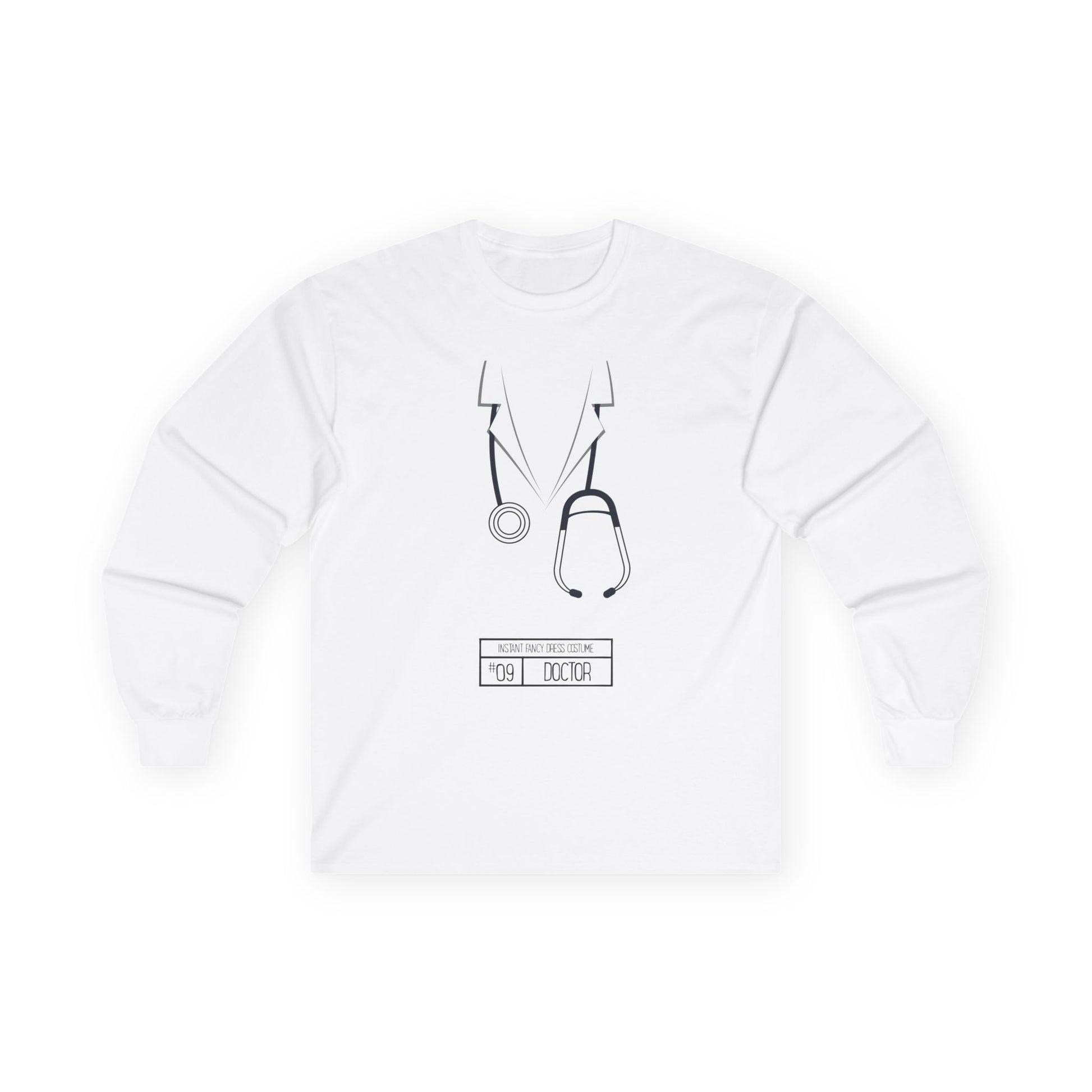 Instant Fancy Dress #9 Doctor – long sleeve T-shirt - funny Jewish t-shirt by Aleph You