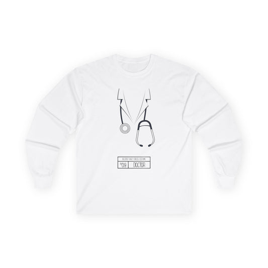 Instant Fancy Dress #9 Doctor – long sleeve T-shirt - funny Jewish t-shirt by Aleph You