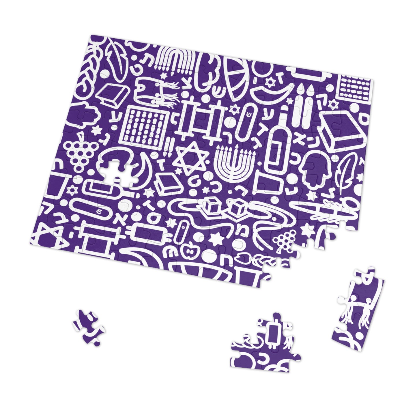 🧩 Jooodles Purple Jigsaw Puzzles with Collectible Tin