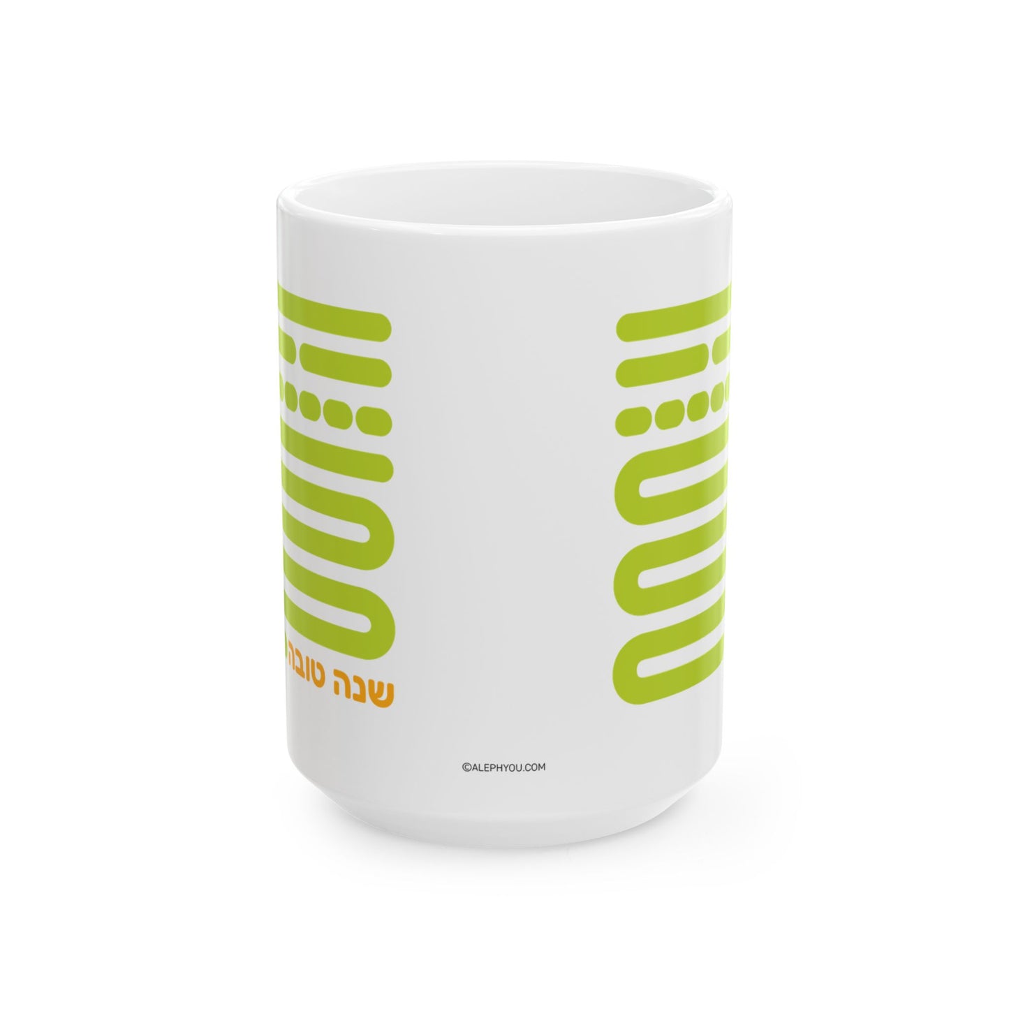 Shofar Notes Green Coffee Mug, (11oz, 15oz)