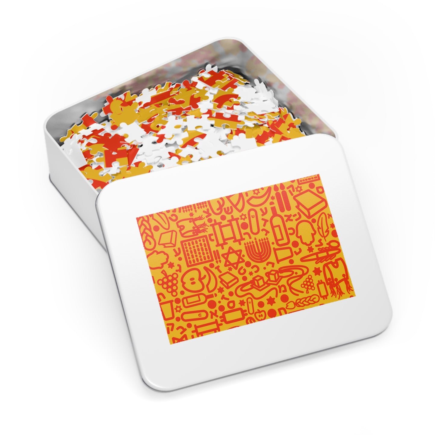 🧩 Jooodles Orange Jigsaw Puzzles with Collectible Tin