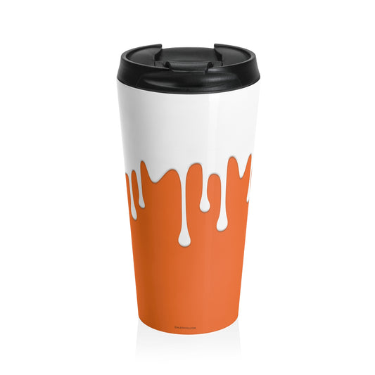 Drips Orange Travel Mug