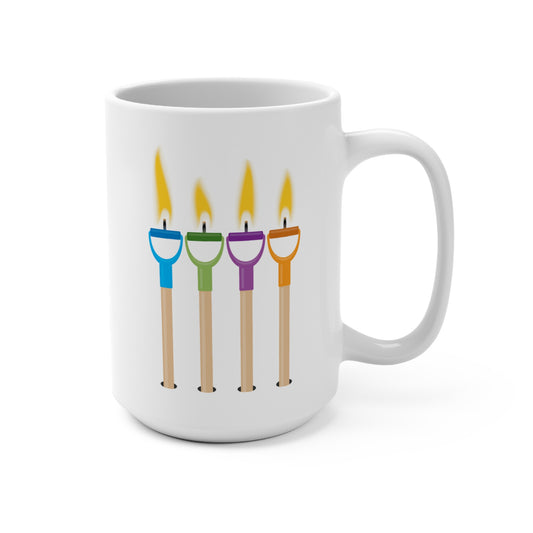 15oz Four Candles (Fork Handles) Mug