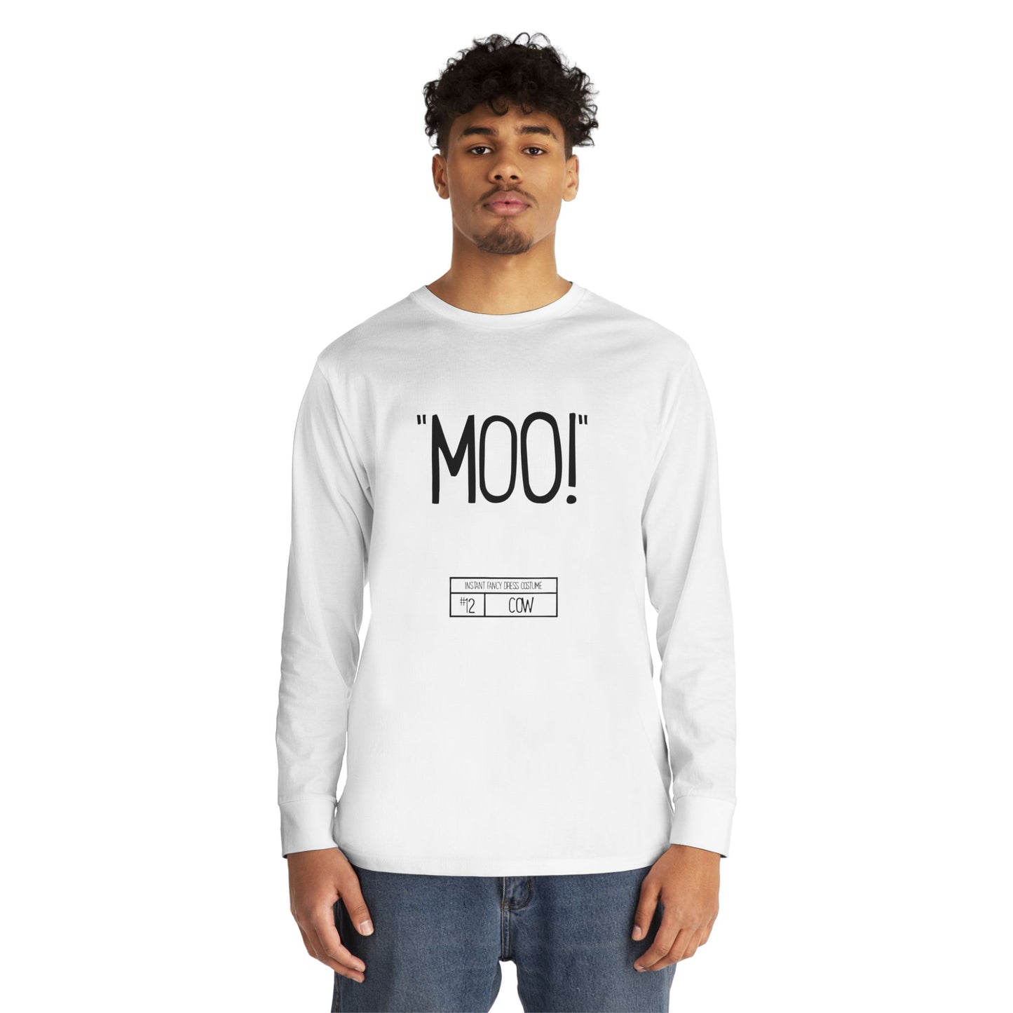 Instant Fancy Dress #12 Cow– long sleeve T-shirt