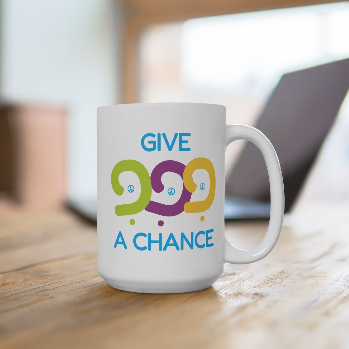 15oz Give Peace A Chance Mug