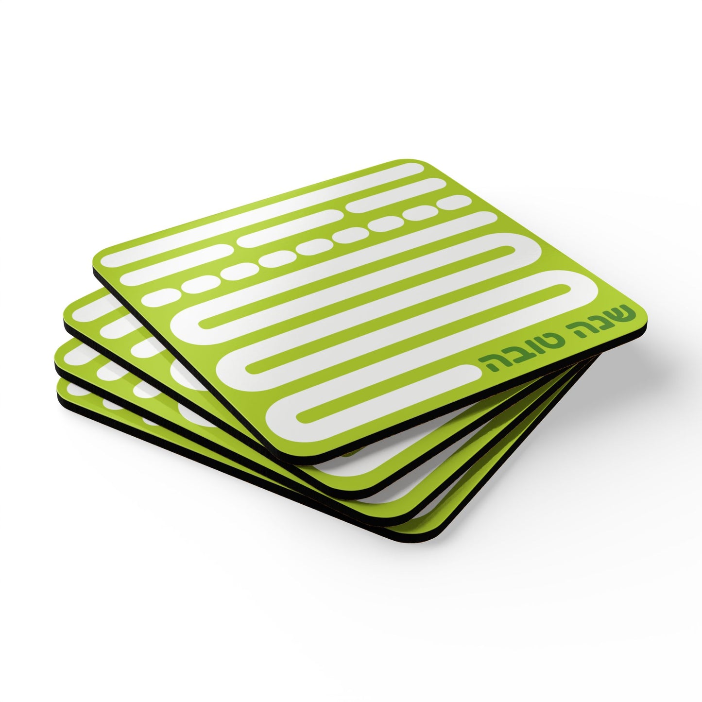 Shana Tova Corkwood Coaster Set,