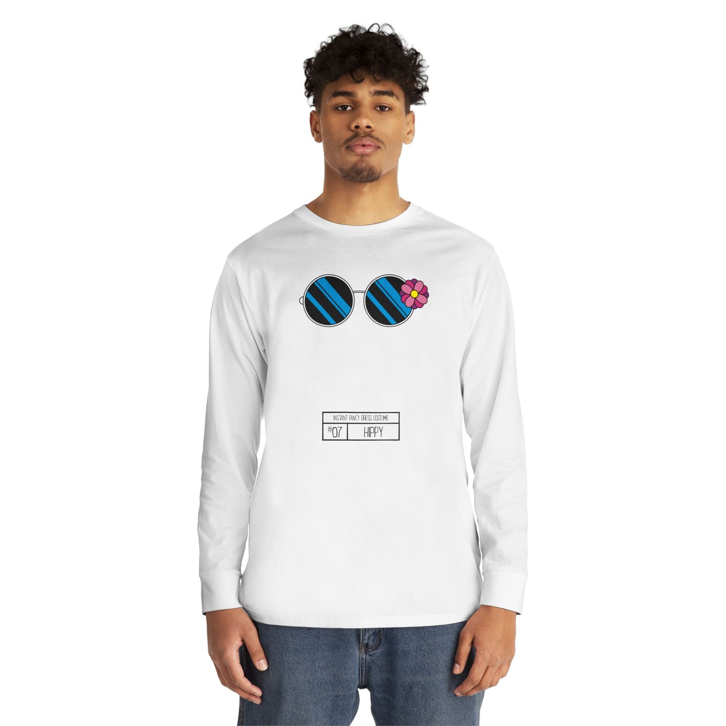 Instant Fancy Dress #7 Hippy – long sleeve T-shirt