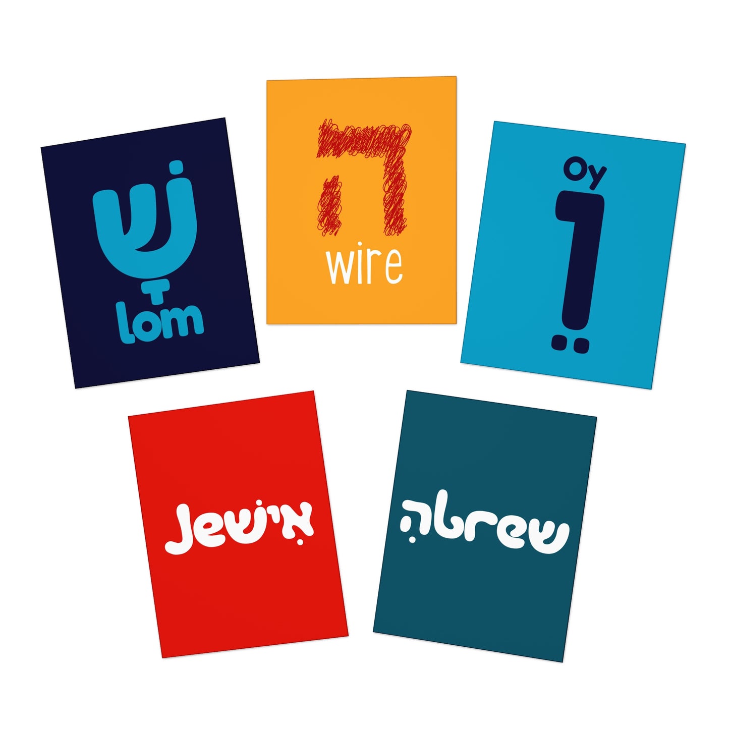 5 x Aleph You greeting cards