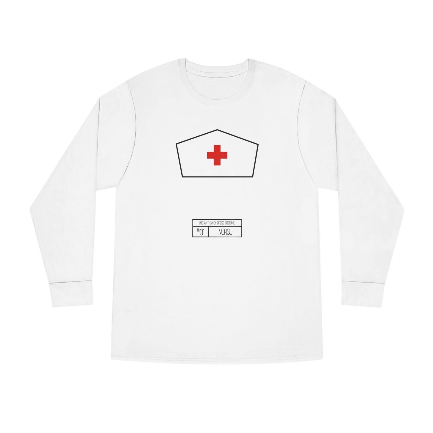 Instant Fancy Dress #1 Nurse – long sleeve T-shirt