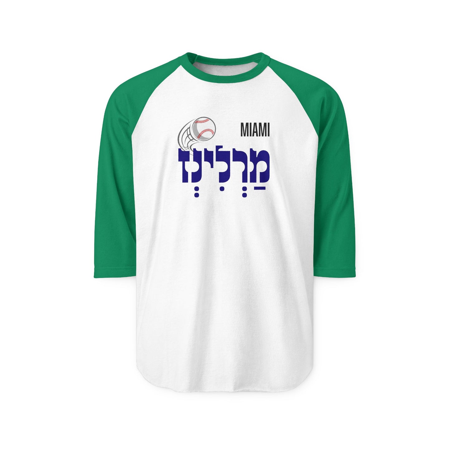 Miami Marlins Three-Quarter Sleeve Raglan Shirt