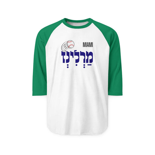 Miami Marlins Three-Quarter Sleeve Raglan Shirt