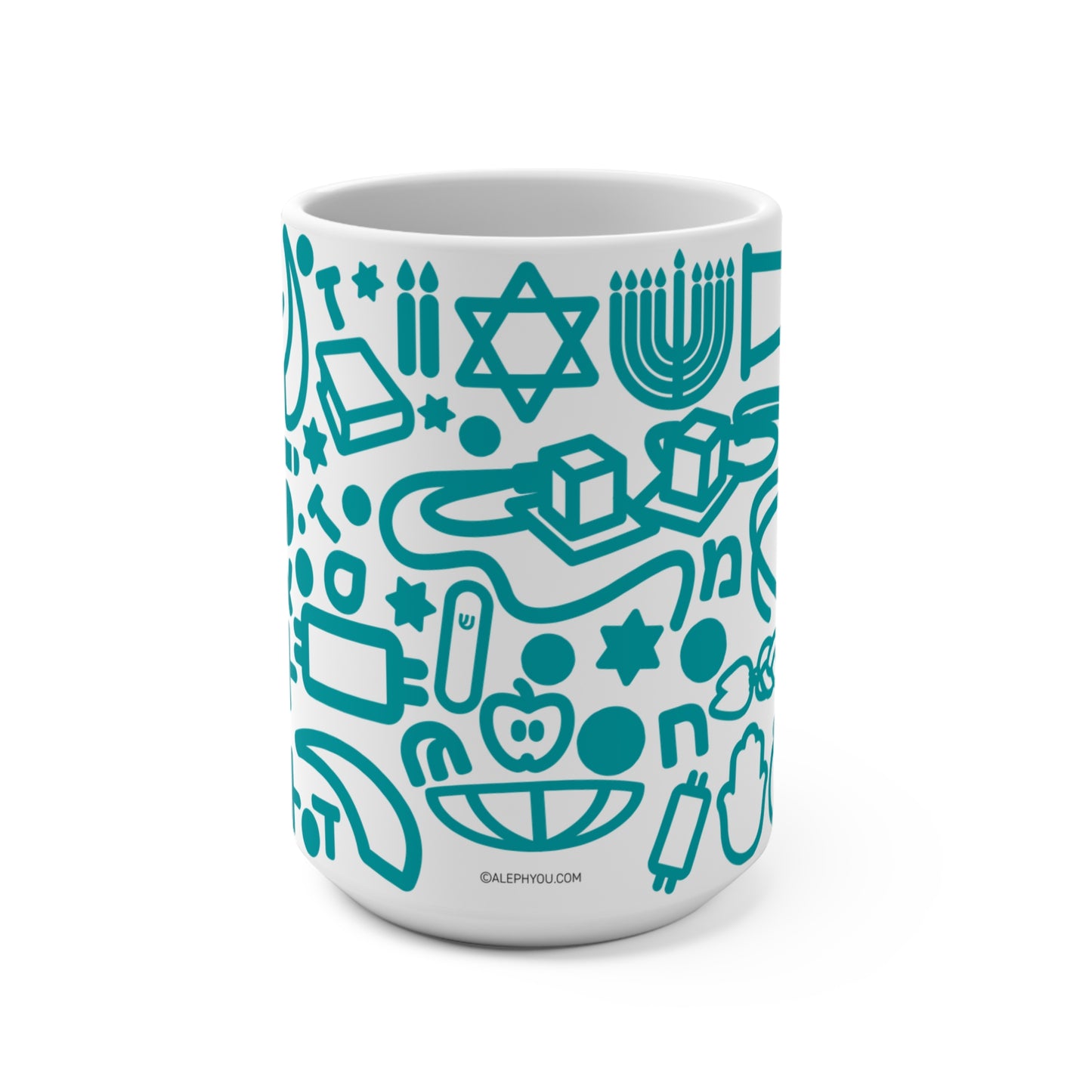15oz Jooodles Teal Mug