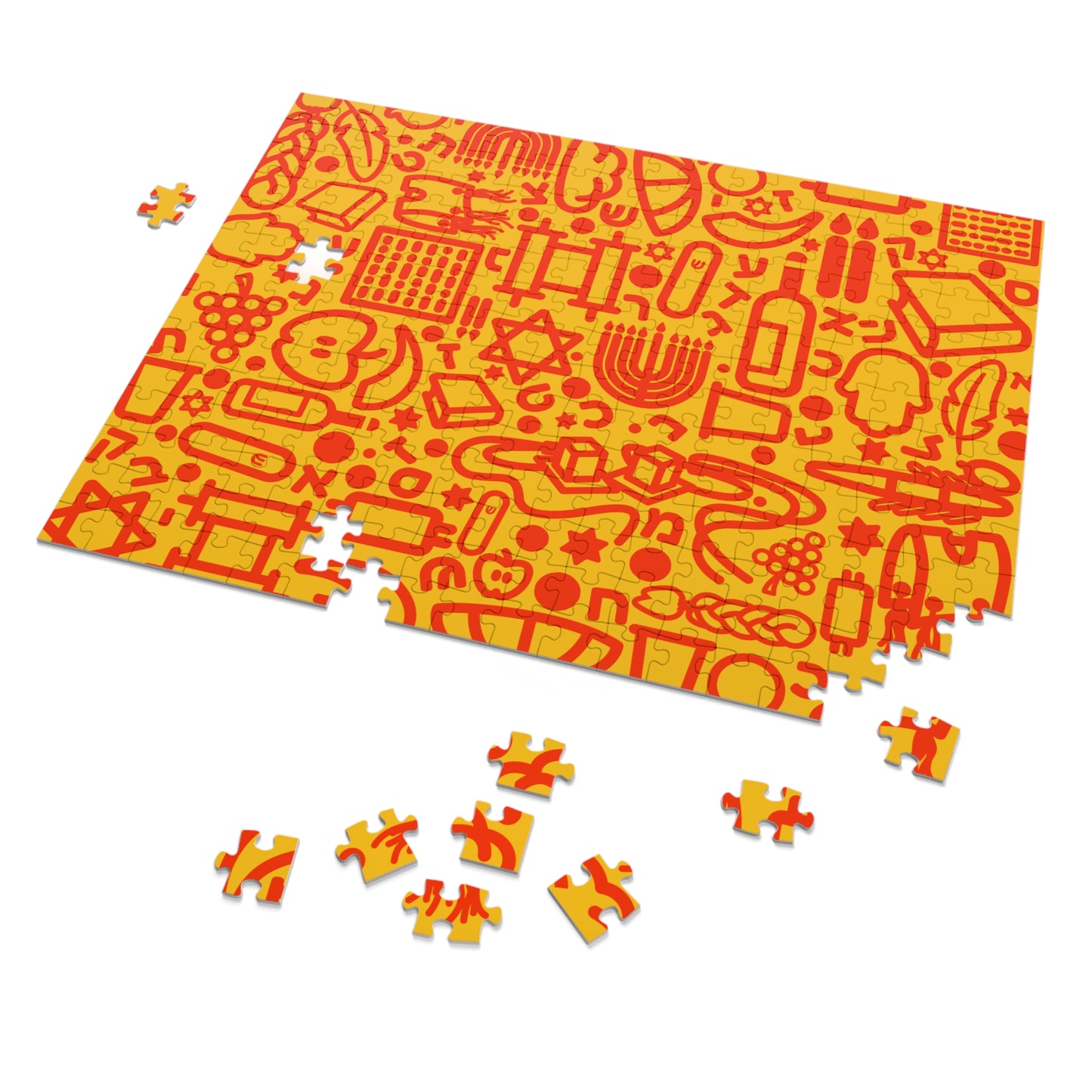 🧩 Jooodles Orange Jigsaw Puzzles with Collectible Tin