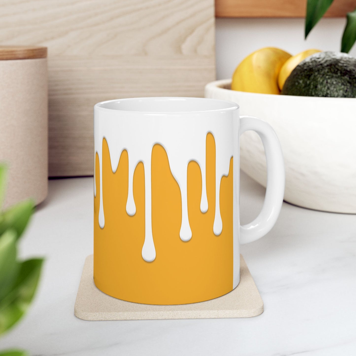 Drips – Yellow Mug