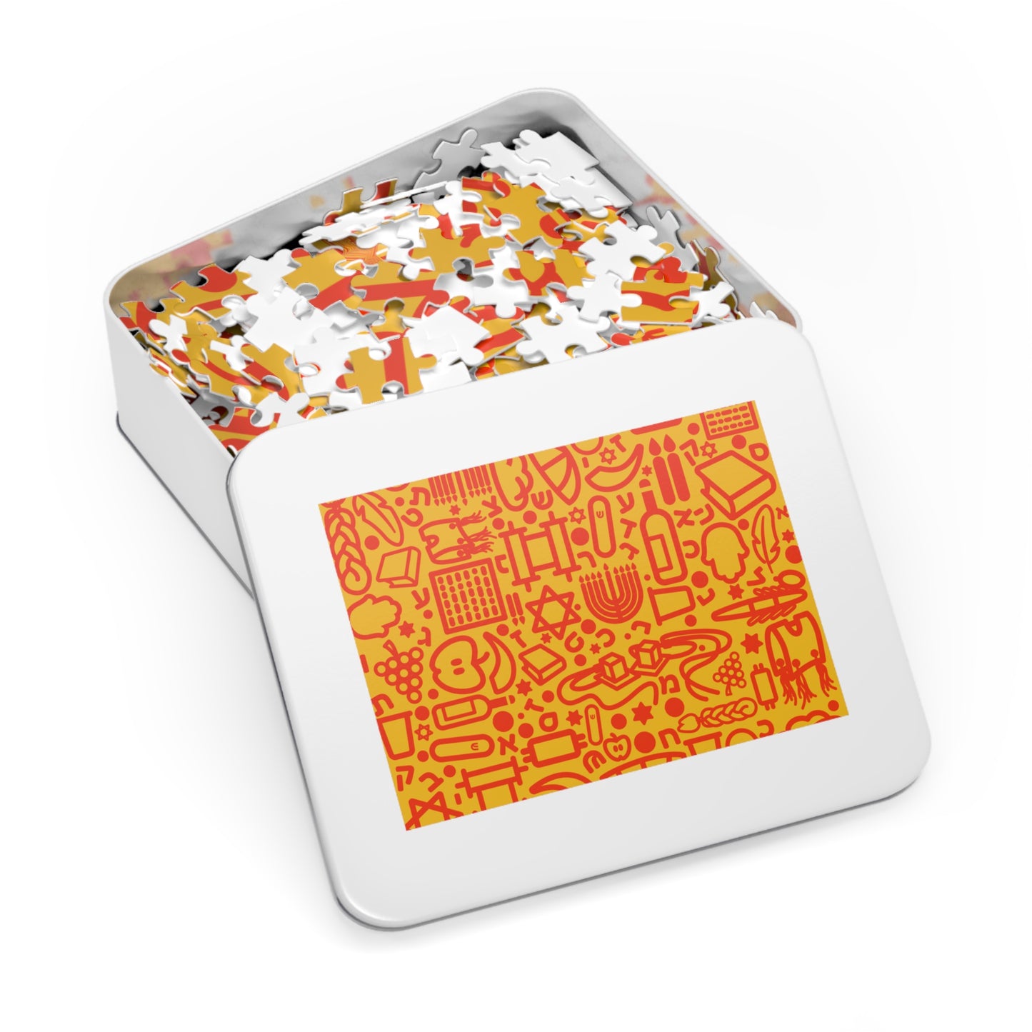 🧩 Jooodles Orange Jigsaw Puzzles with Collectible Tin