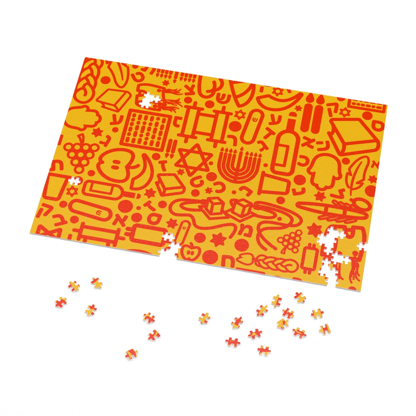 🧩 Jooodles Orange Jigsaw Puzzles with Collectible Tin