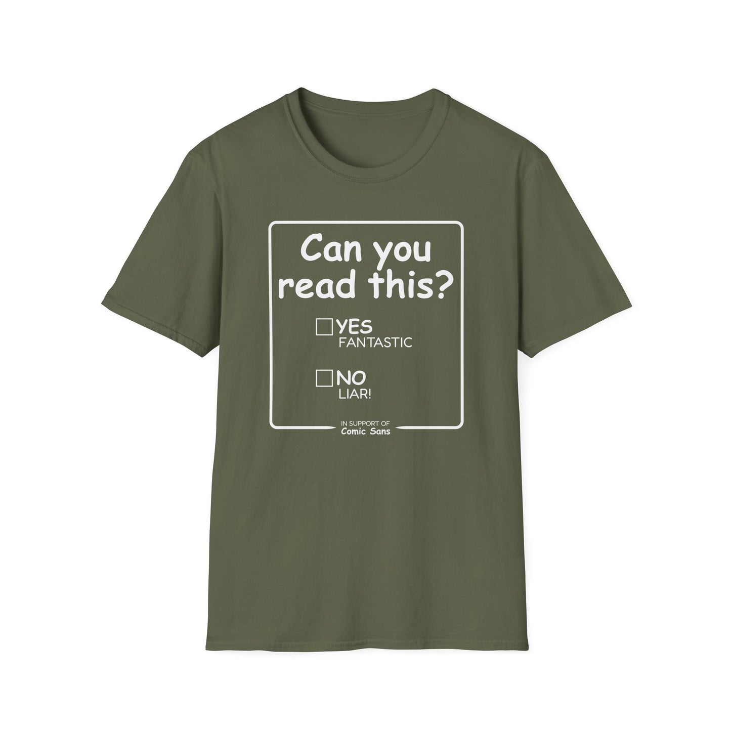 In Support Of Comic Sans T-Shirt