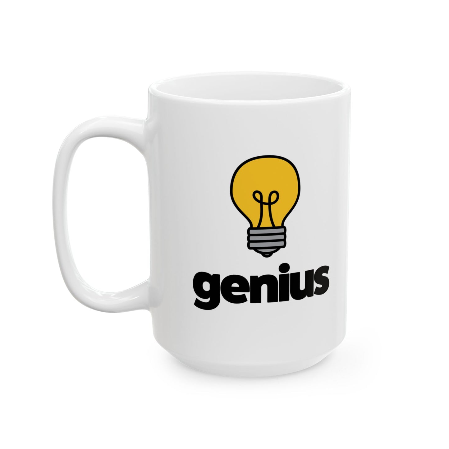 Genius Ceramic Mug, (11oz, 15oz)