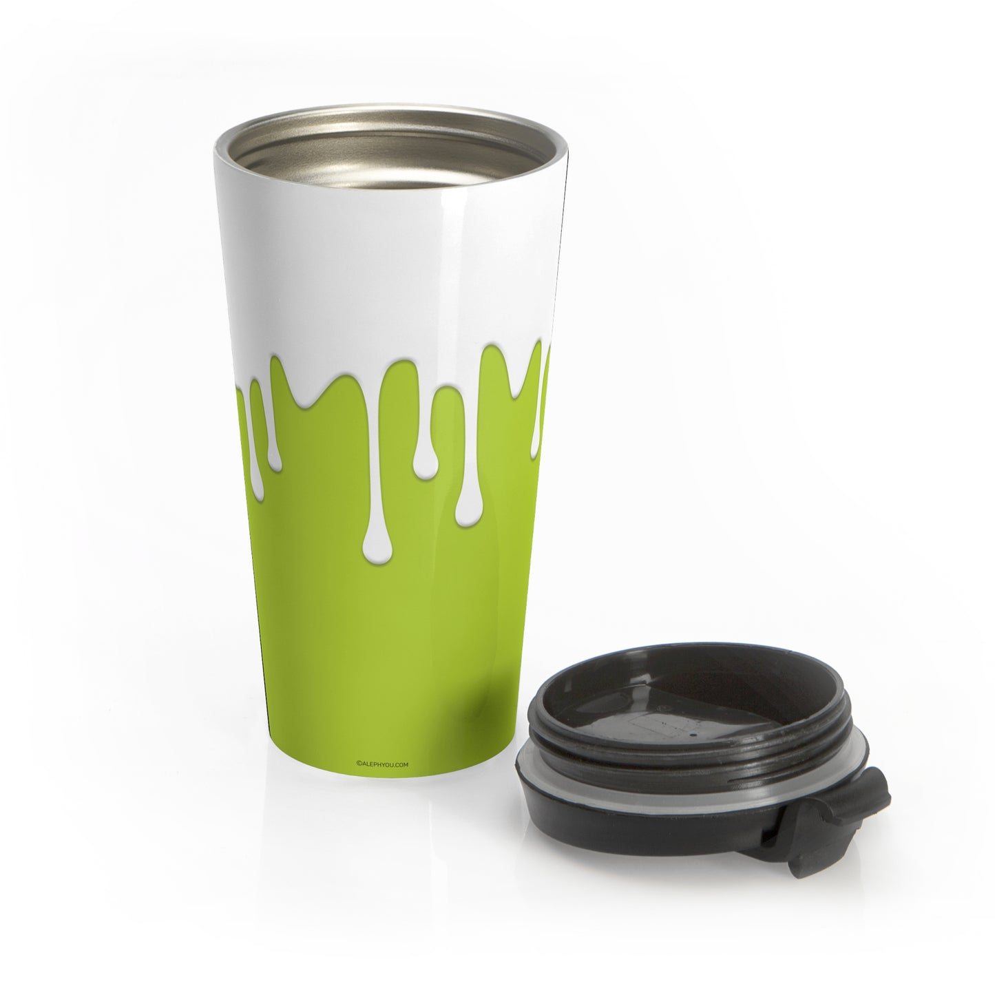 Drips Green Travel Mug