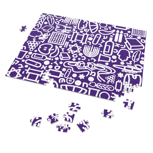 🧩 Jooodles Purple Jigsaw Puzzles with Collectible Tin