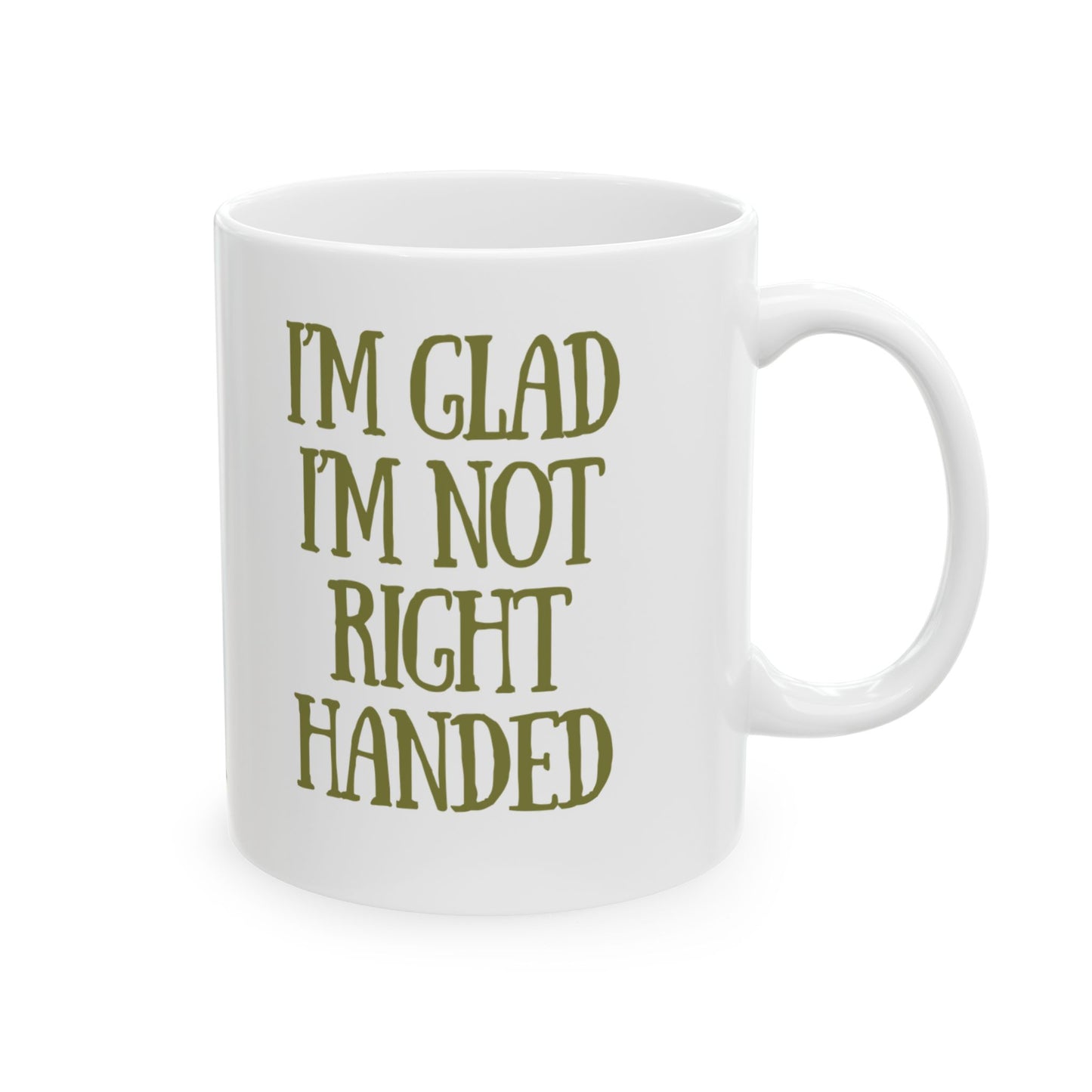 Left Handed Coffee Mug, (11oz, 15oz)
