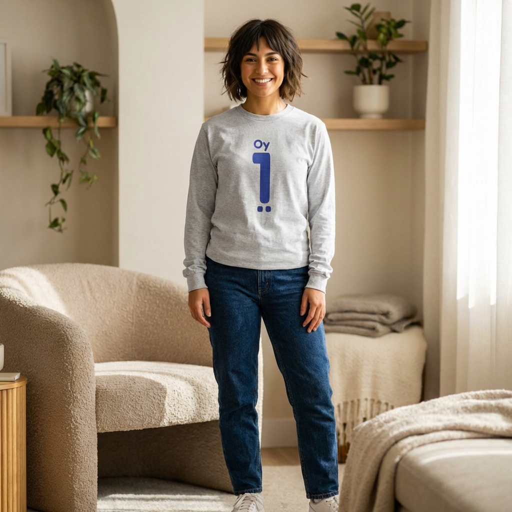 Oy Vey Cotton Long Sleeve Tee