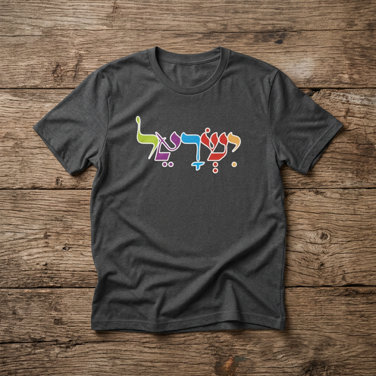 “ישראל” — Hebrew-Only Design Alternate T-Shirt