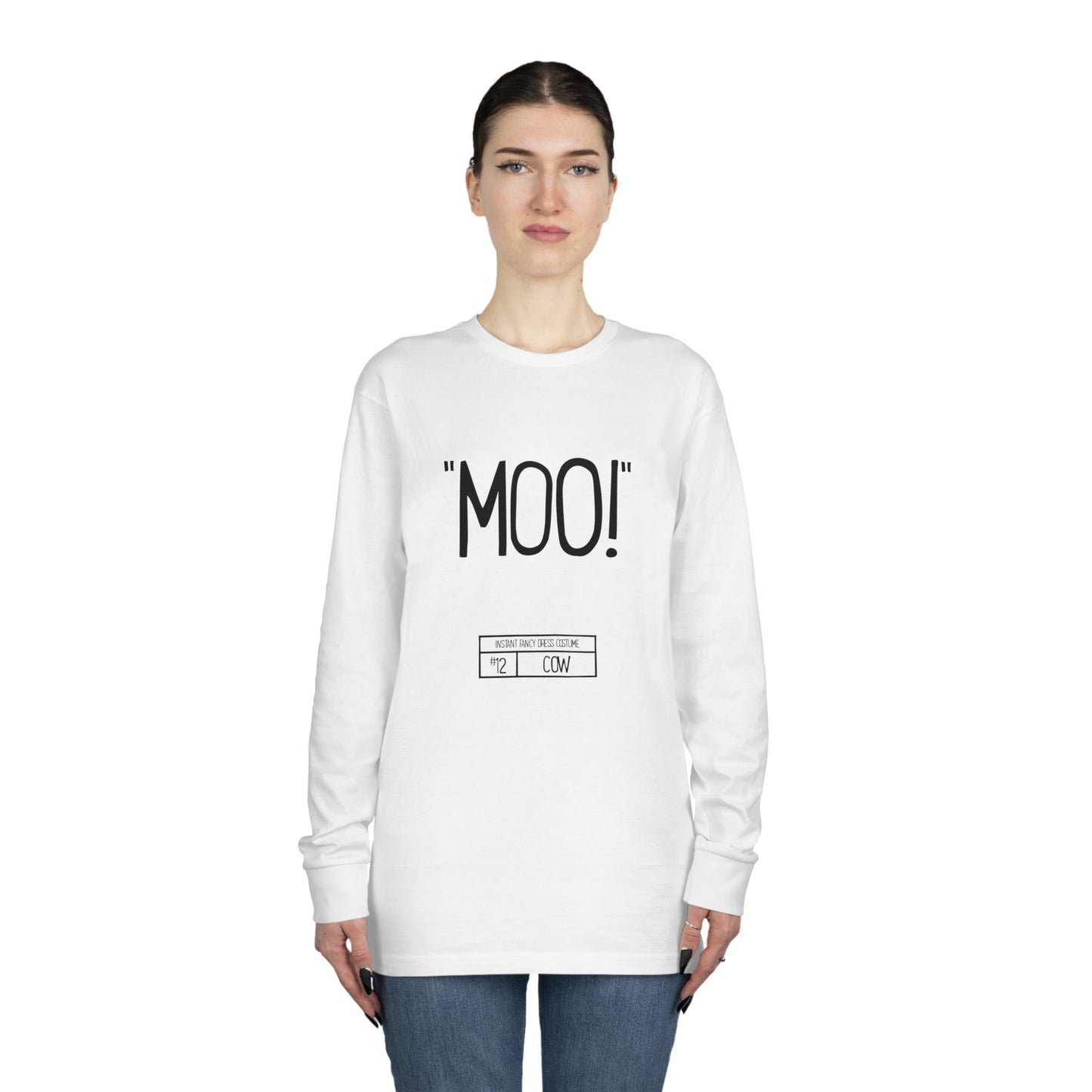 Instant Fancy Dress #12 Cow– long sleeve T-shirt