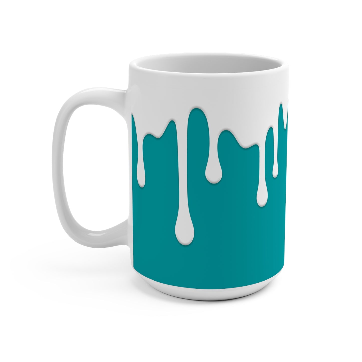 15oz Teal Drips Mug